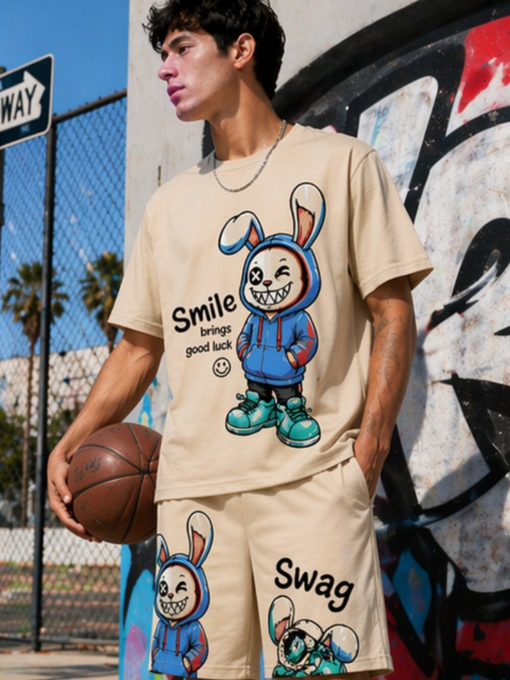 Manfinity shorts and Tee Set Mens M